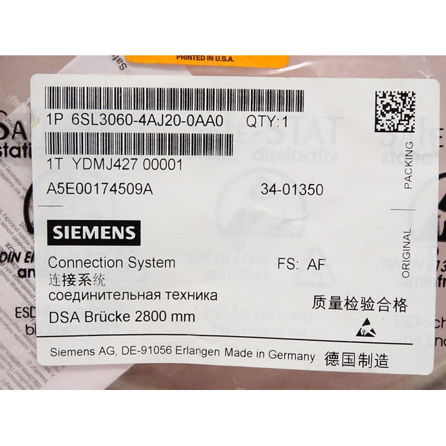 Siemens Drive-CLiQ Leitung 6SL3060-4AJ20-0AA0 / Neu OVP - Maranos.de