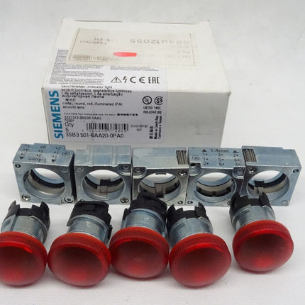 Siemens 3SB3501-6AA20-0PA0 / 3SB3 501-6AA20-0PA0 Leuchtmelder Rot NEU-OVP - Maranos.de
