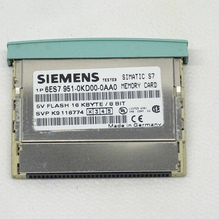 Siemens Simatic S7 6ES7951-0KD00-0AA0 / 6ES7 951-0KD00-0AA0 Memory Card 5V Flash 16 Kbyte / 8 bit - Maranos.de