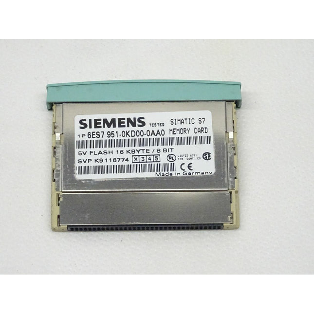 Siemens Simatic S7 6ES7951-0KD00-0AA0 / 6ES7 951-0KD00-0AA0 Memory Card 5V Flash 16 Kbyte / 8 bit - Maranos.de