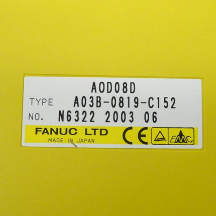Fanuc A03B-0819-C152 Output Module AOD08D N6322 2003-06 - Maranos.de
