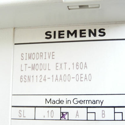 Siemens Simodrive LT-MODUL EXT.160A / 6SN1124-1AA00-0EA0 / 6SN1 124-1AA00-0EA0 Version A - Maranos.de