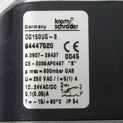Krom Schröder Gas-Druckwächter DG150UG-3 / 84447520 NEU/OVP /// - Maranos.de