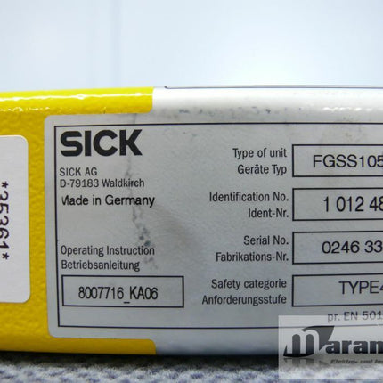 SICK FGSS1050-12 Sender 1012488 Lichtschranke - Maranos.de