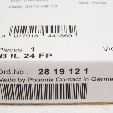 Phoenix Contact 2819121 IB IL 24 FP / Neu OVP - Maranos.de