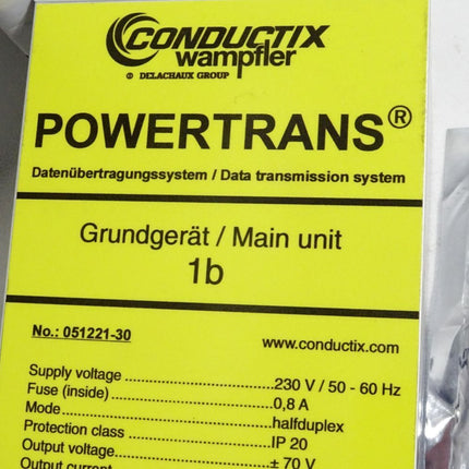Conductix Wampfler Powertrans Datenübertragungssystem Grundgerät 1b 051221-30 / Unbenutzt - Maranos.de