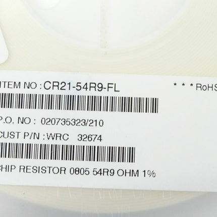 5000 Stück / Widerstand SMD 0805 / 54R9 Ohm 1% - Maranos.de