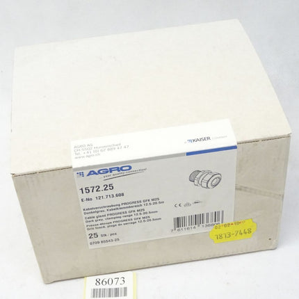 Agro 1572.25 / Kabelverschraubung GFK M25 12.5-20.5mm / Inhalt : 25 Stück / Neu OVP versiegelt - Maranos.de