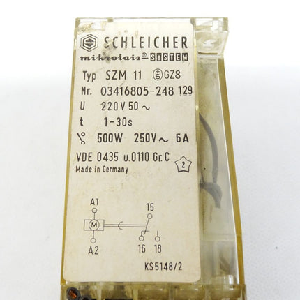 Schleicher Mikrolais SZM11 / 03416805-248 129 / 1-30s 500W 250V 6A - Maranos.de
