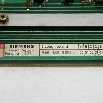 Siemens 6FX1 116-8AA00 Koppelbaugruppe 6FX1116-8AA00 E:03 - Maranos.de