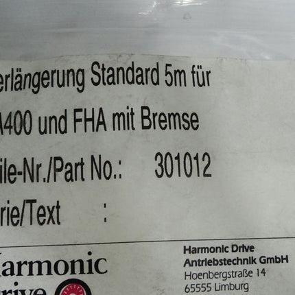 Harmonic Drive Verlängerungskabel HA400 FHA mit Bremse 301012 / Unbenutzt - Maranos.de