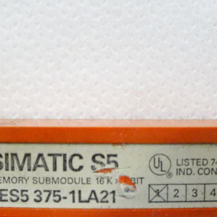 Siemens Memory Submodule 6ES5375-1LA21 - Maranos.de