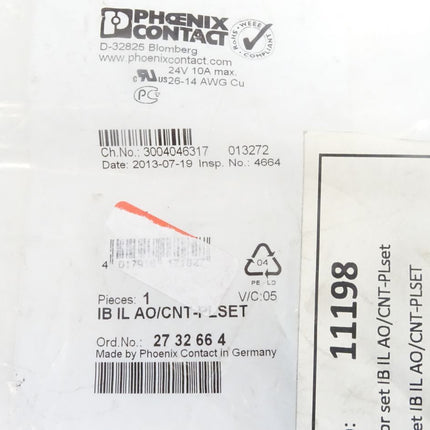 Phoenix Contact IB IL AO/CNT-PLSET / 2732664 / Neu OVP - Maranos.de