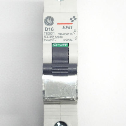 GE D16 EP61 399-036116 kkA IEC 60898 230/400V 566534 - Maranos.de