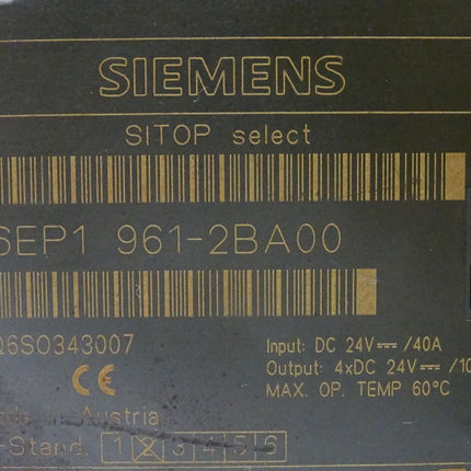 Siemens Sitop Select 6EP1961-2BA00 / 6EP1 961-2BA00 E:2 - Maranos.de