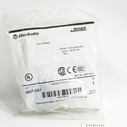 Allen-Bradley 800T-XA1 30mm Contact Block 1-NO 1-NCLB 800T PB / Neu OVP - Maranos.de