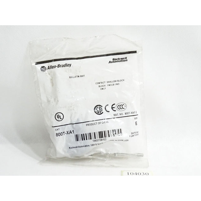 Allen-Bradley 800T-XA1 30mm Contact Block 1-NO 1-NCLB 800T PB / Neu OVP - Maranos.de