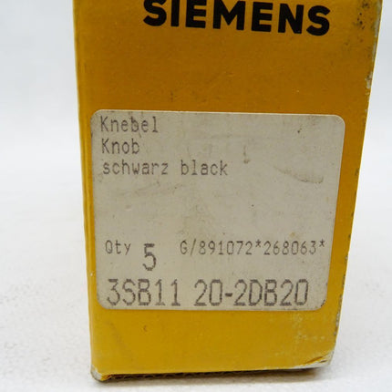Siemens Knebel schwarz 3SB1120-2DB20 / Inhalt : 5 Stück / Neu OVP - Maranos.de
