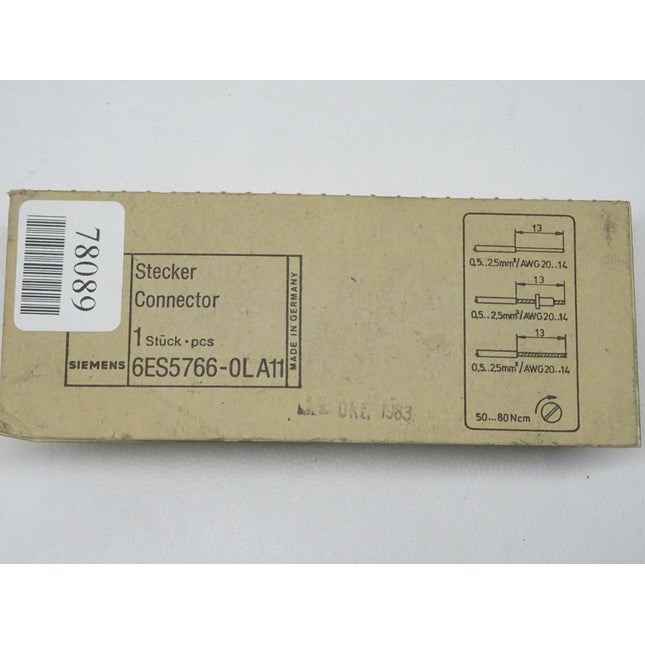 Siemens 6ES5766-0LA11 Stecker S5 6ES5 66-0LA11 neu-OVP - Maranos.de