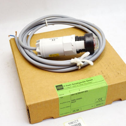 Stahl Leuchtmelder rot 8013/22-01-23 / Neu OVP - Maranos.de