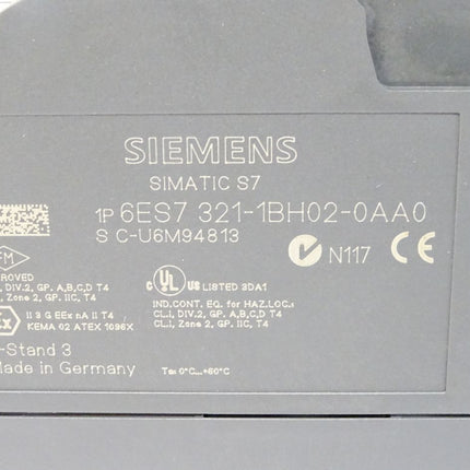 Siemens S7-300 6ES7321-1BH02-0AA0 / 6ES7 321-1BH02-0AA0 (ohne Klappe und ohne Stecker) - Maranos.de