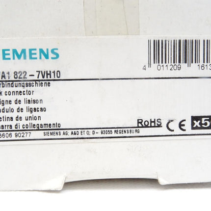Siemens 8WA1822-7VH10 / Verbindungsschiene, 10polig / 50Stück / Neu OVP - Maranos.de