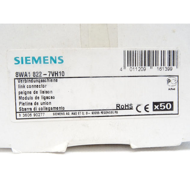 Siemens 8WA1822-7VH10 / Verbindungsschiene, 10polig / 50Stück / Neu OVP - Maranos.de