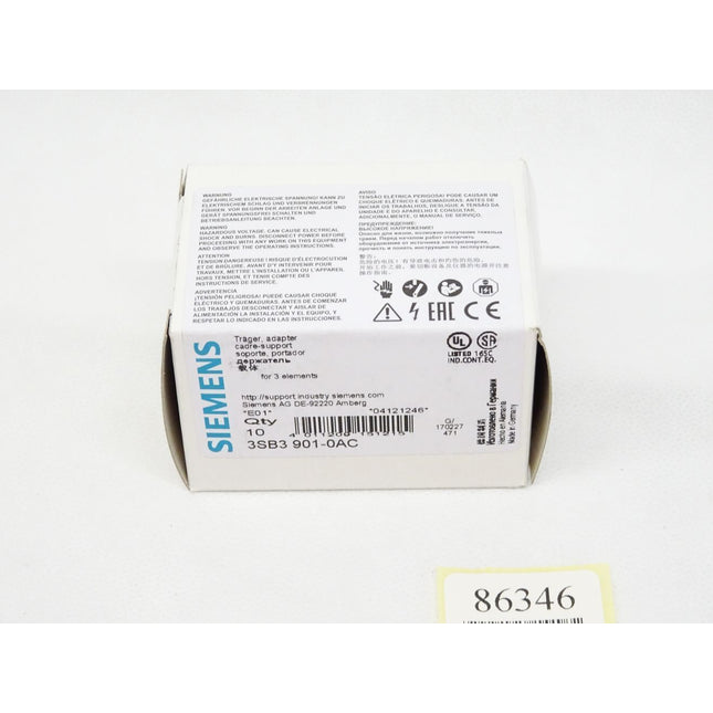 Siemens Träger 3SB3901-0AC / Neu OVP - Maranos.de