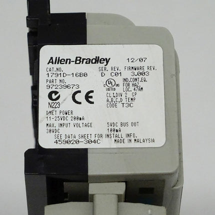 AB Allen Bradley CompactBlock I/O 1791D-16B0 - Maranos.de
