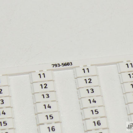 NEU 1x Wago 793-5603 Bezeichnungskarten - Maranos.de