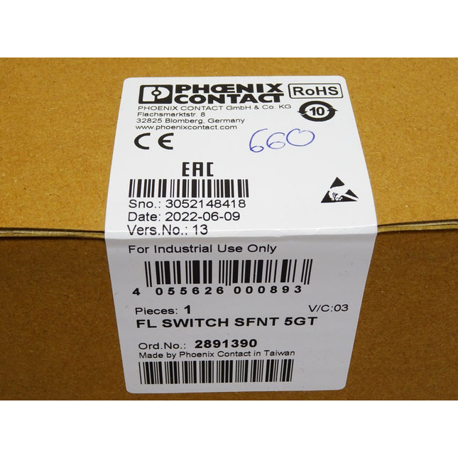 Phoenix Contact 2891390 FL SWITCH SFNT 5GT / Neu OVP versiegelt - Maranos.de