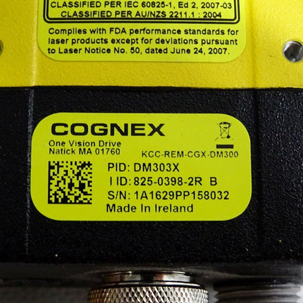Cognex Barcode-Lesegerät DM303X 825-0398-2R 821-0095-3R - Maranos.de