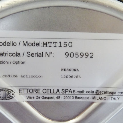 Wika Ettore Cella MTT150 Manometer 0-10bar / Neu - Maranos.de
