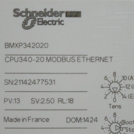 Schneider Electric BMXP342020 CPU340-20 MODBUS ETHERNET Modicon M340 CPU-Modul - Maranos.de