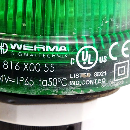 Werma 816X0055 816.X00.55 81620055 816.200.55  LED-Dauerleuchte Signalleuchte grün - Maranos.de