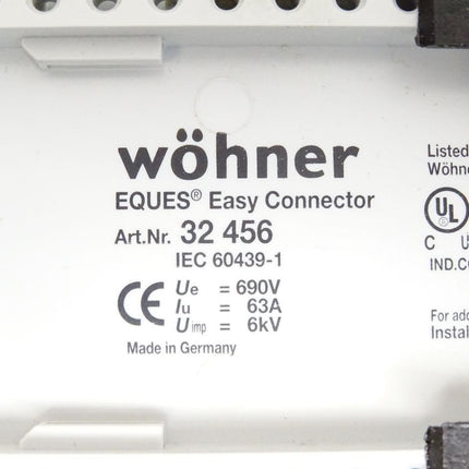 Wöhner Sammelschienenadapter 63 A 32456 / EQUES® Easy Connector - Maranos.de