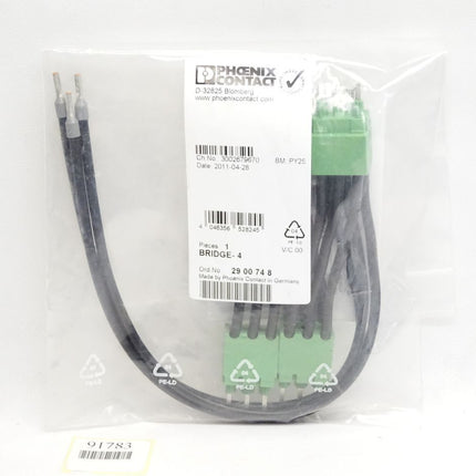 Phoenix Contact Schleifenbrücke 3-phasig BRIDGE-4 2900748 / Neu OVP - Maranos.de