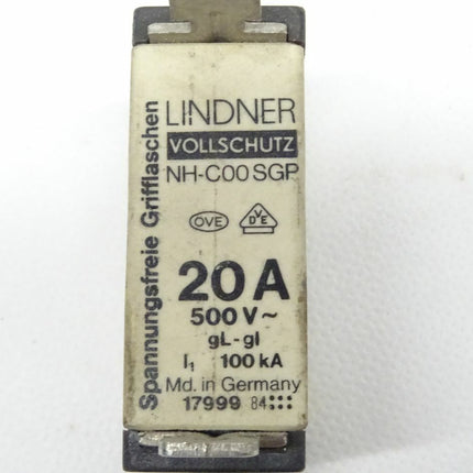 Lindner NH-C00SGP 20A Sicherungseinsatz 500V - Maranos.de