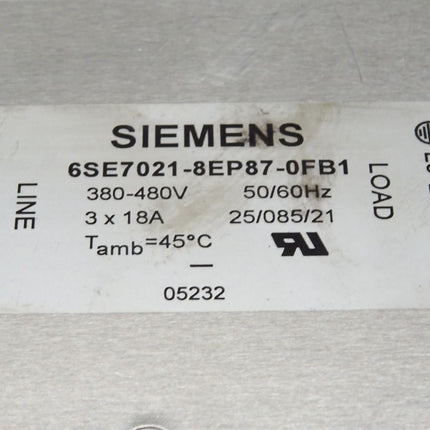 Siemens 6SE7021-8EP87-0FB1 / 6SE7 021-8EP87-0FB1 - Maranos.de