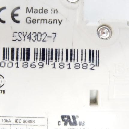 Siemens 5SY4302-7 5SY43 MCB C2 Leitungsschutzschalter - Maranos.de