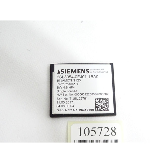 Siemens Sinamics S120 CompactFlash Card 6SL3054-0EJ01-1BA0 - Maranos.de
