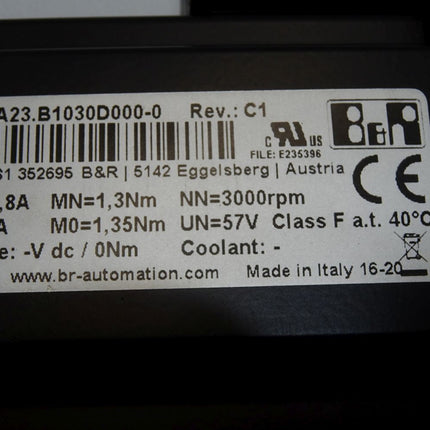 B&R 8LVA23.B1030D000-0 Rev.C1 Synchron-Motor 3000min-1 / Neu OVP - Maranos.de