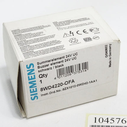 Siemens 8WD4220-0FA Buzzer element / Neu OVP - Maranos.de