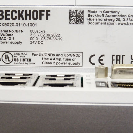 Beckhoff CPU-Grundmodul CX9020-0110-1001 CX9020 - Maranos.de