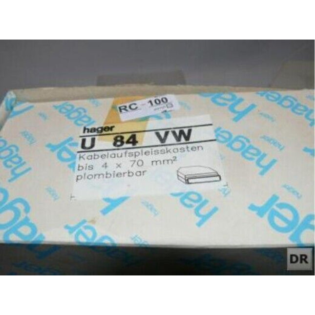 Hager U84VW Kabelaufspleisskasten bis 4x70mm² plombierbar NEU/OVP - Maranos.de