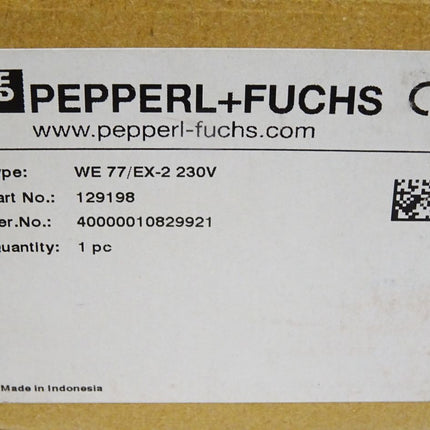 Pepperl+Fuchs Schaltverstärker 129198 WE77/Ex-2 230V / Neu OVP - Maranos.de