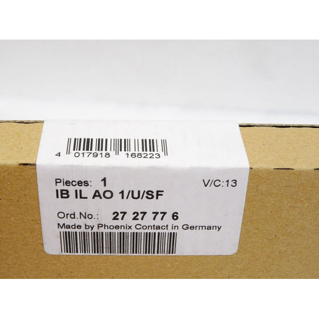 Phoenix Contact 2727776  IB IL AO 1/U/SF Inline-Klemme  / Neu OVP versiegelt - Maranos.de