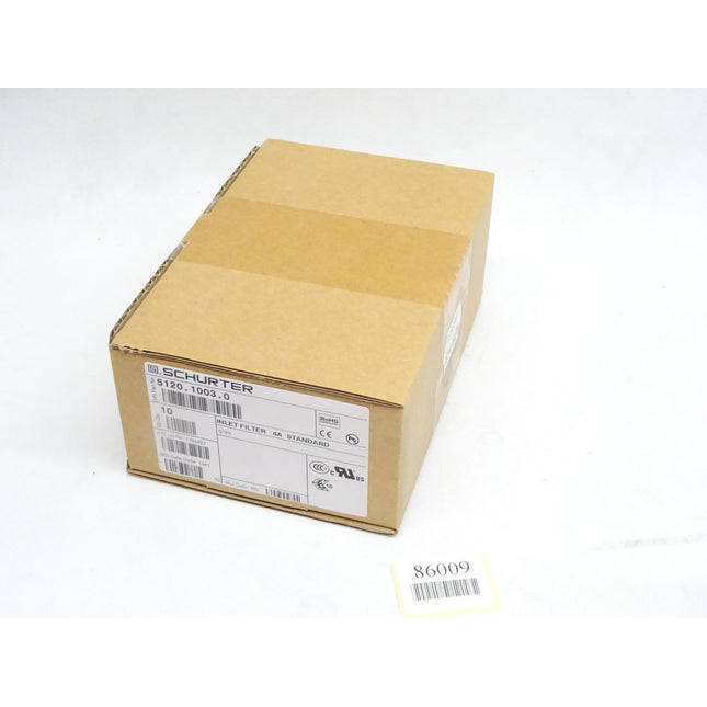 Schurter 5120.1003.0 Inlet Filter 4A Standard / Inhalt : 10 Stück / Neu OVP - Maranos.de