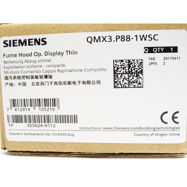 Siemens Bedienung Abzug schmal QMX3.P88-1WSC / Neu OVP - Maranos.de