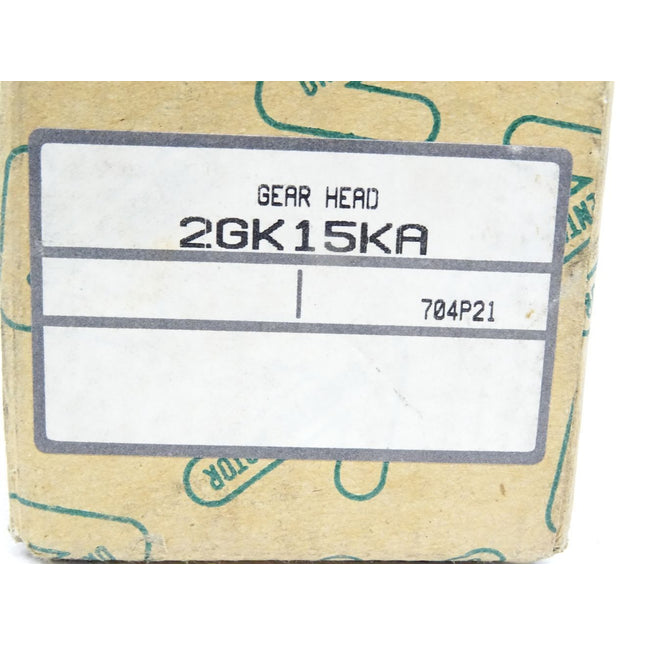 OM Oriental Motor Gear Head 2GK15KA / Neu OVP - Maranos.de